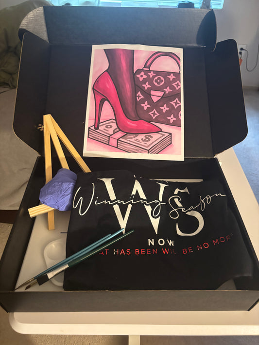 PAINTING KITS FOR GALETINES DAY 2026-Shoe with purse
