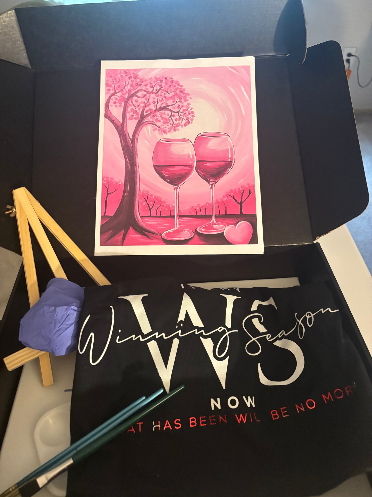 PAINTING KITS FOR GALENTINES DAY 2026 (TREE AND WINE GLASSES)