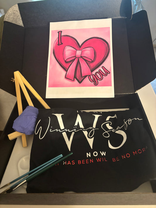 PAINTING KITS FOR GALENTINES DAY 2026-( I LOVE YOU HEART)